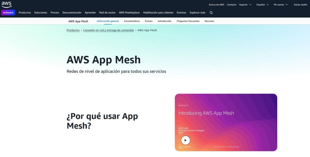AWS App Mesh basado en Envoy.